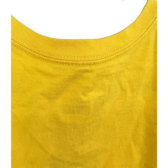 Nike Vintage Style Tee Size Large Womens Yellow Just Do It Logo - Picture 5 of 7
